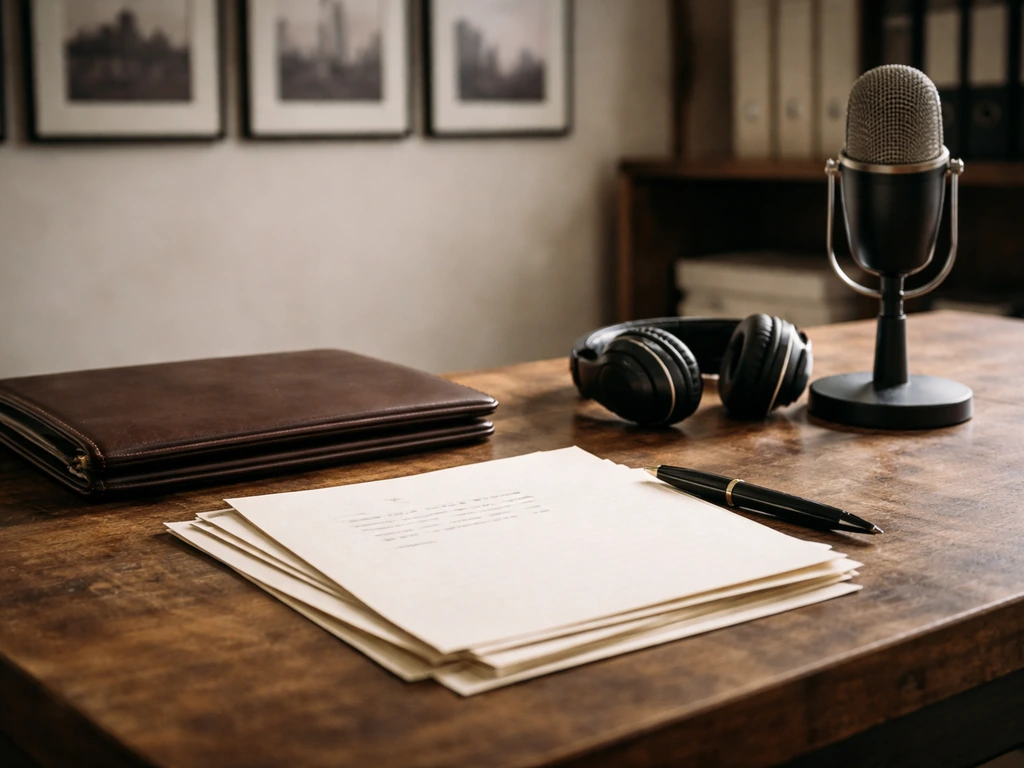 Minimal desk scene with documents and a pen suggesting analysis of private wealth estimates.